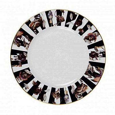 House of Hackney Empire Plate, Dia.27.5cm, Midnight Stripe House of Hackney Empire Plate, Dia.27.5cm, Midnight Stripe